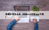 房融公司怎么样（房融erp手机app下载）