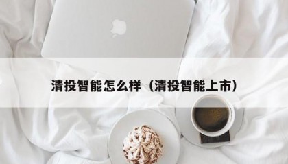 清投智能怎么样（清投智能上市）